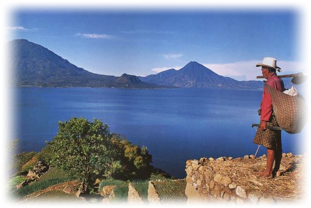 Man San Antonio Palopo Lake Atitlan